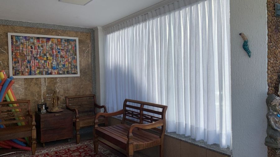 Cortina de pregas sob medida no trilho ou varão