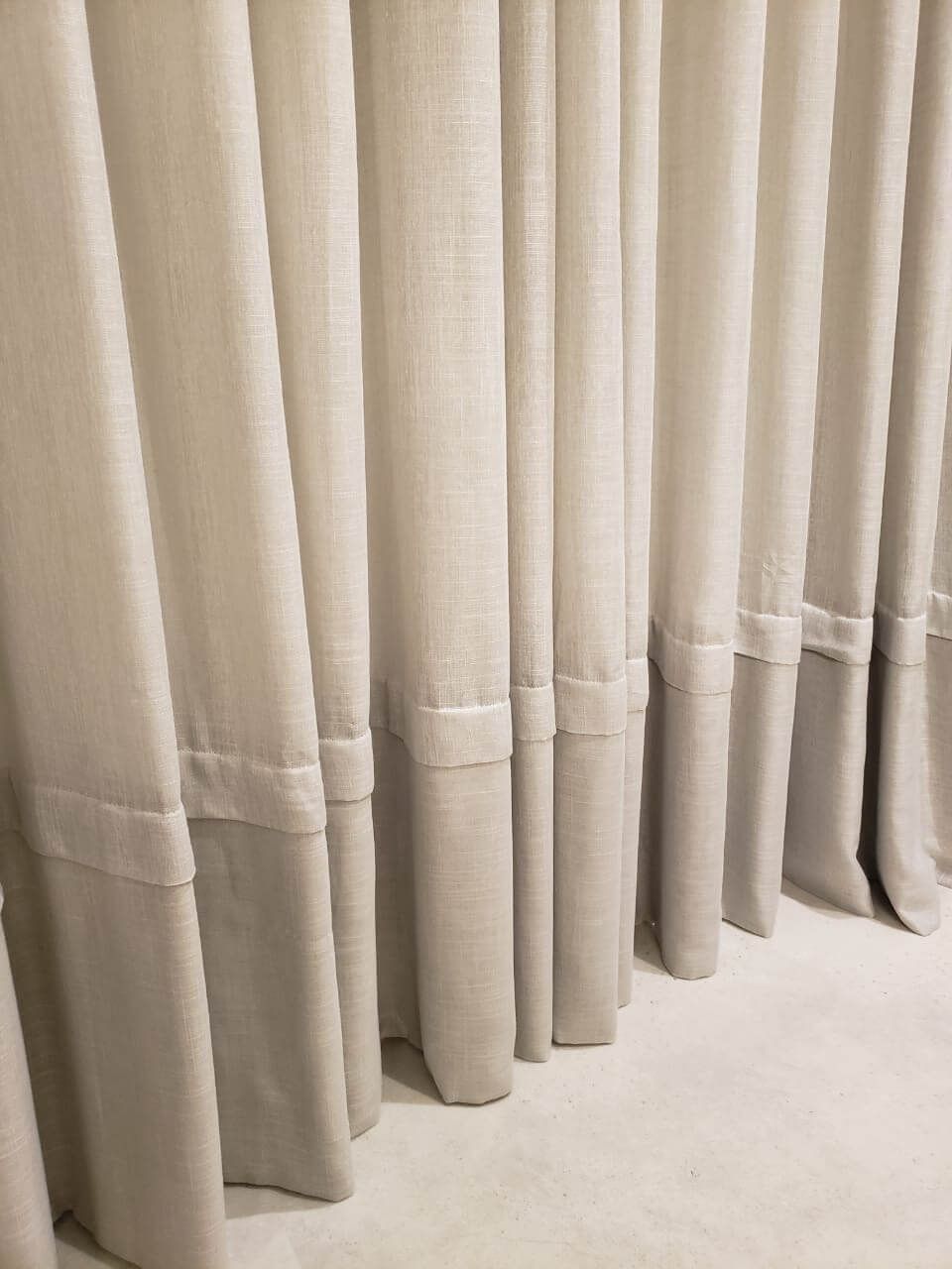 Projeto de cortinas sob medida para hotelaria